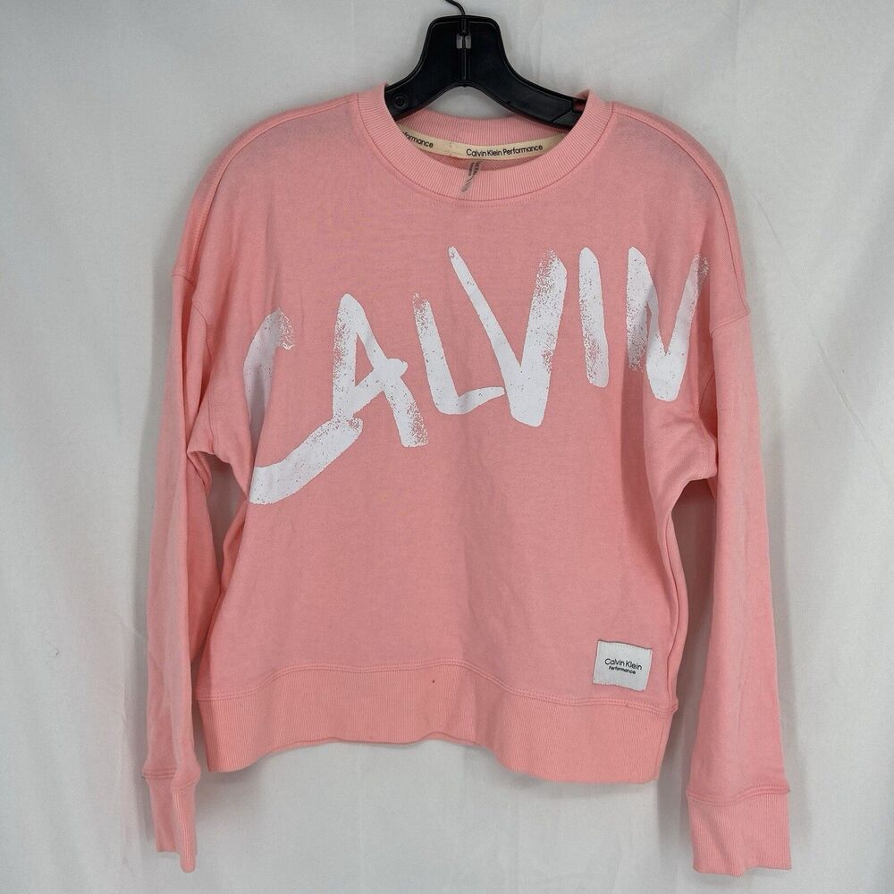Calvin Klein Sweatshirt Women's Performance Pullover Long Sleeve Size Small